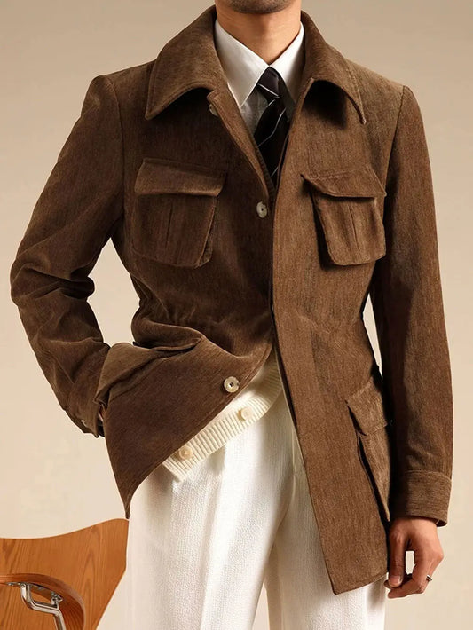 Vintage Chenille Hunting Jacket - Slim Fit Jacket by Italian Vega