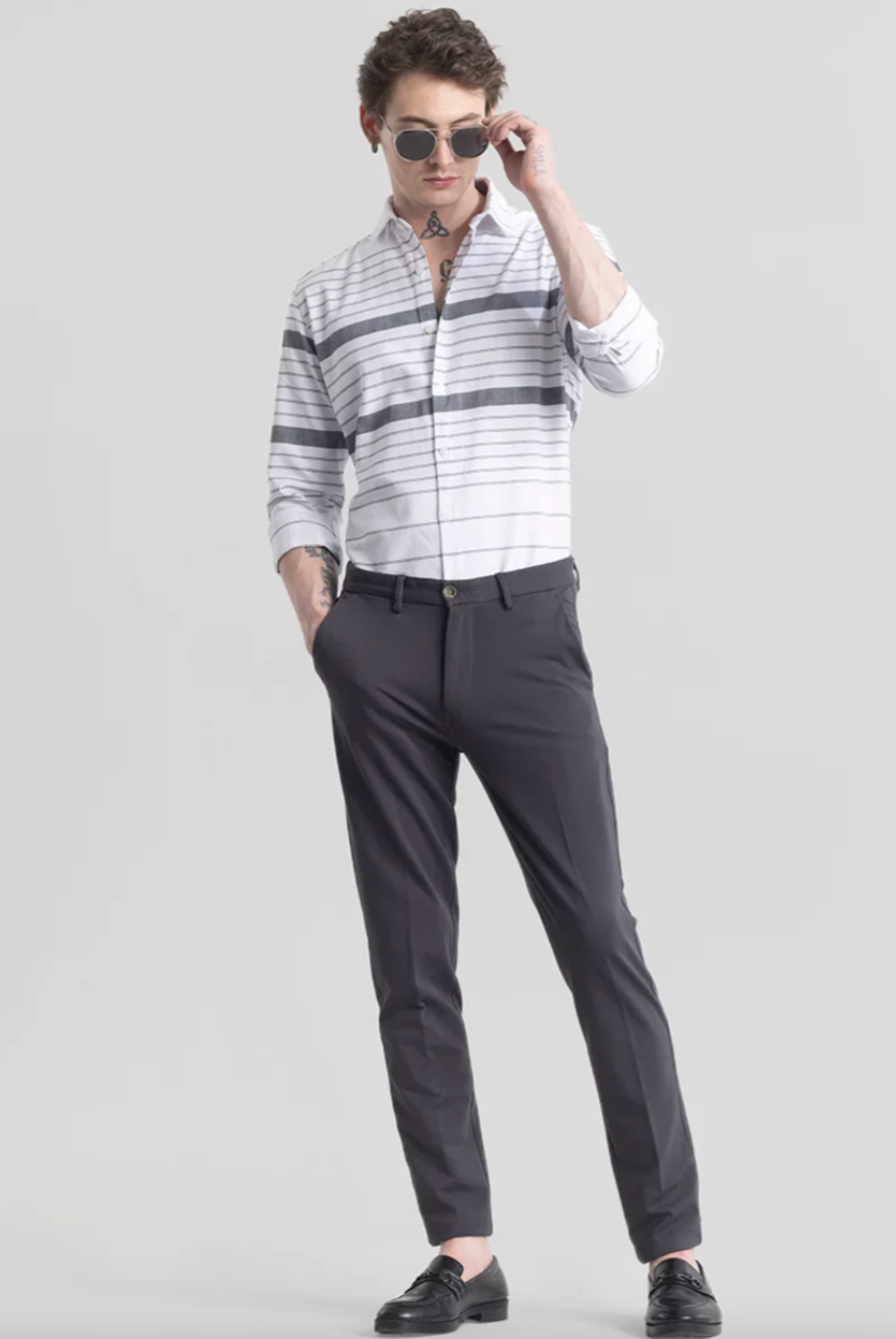 Flexi Casual High Stretch Trousers by Italian Vega