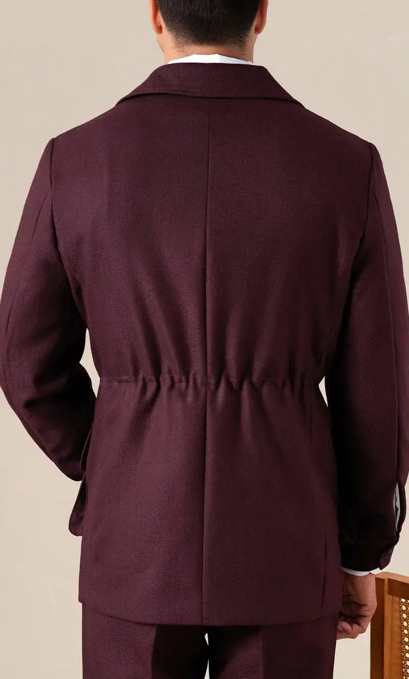 Vintage Wool Blend Hunting Jacket - Slim Fit Jacket by Italian Vega